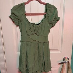 Trixxi Green Mini Dress